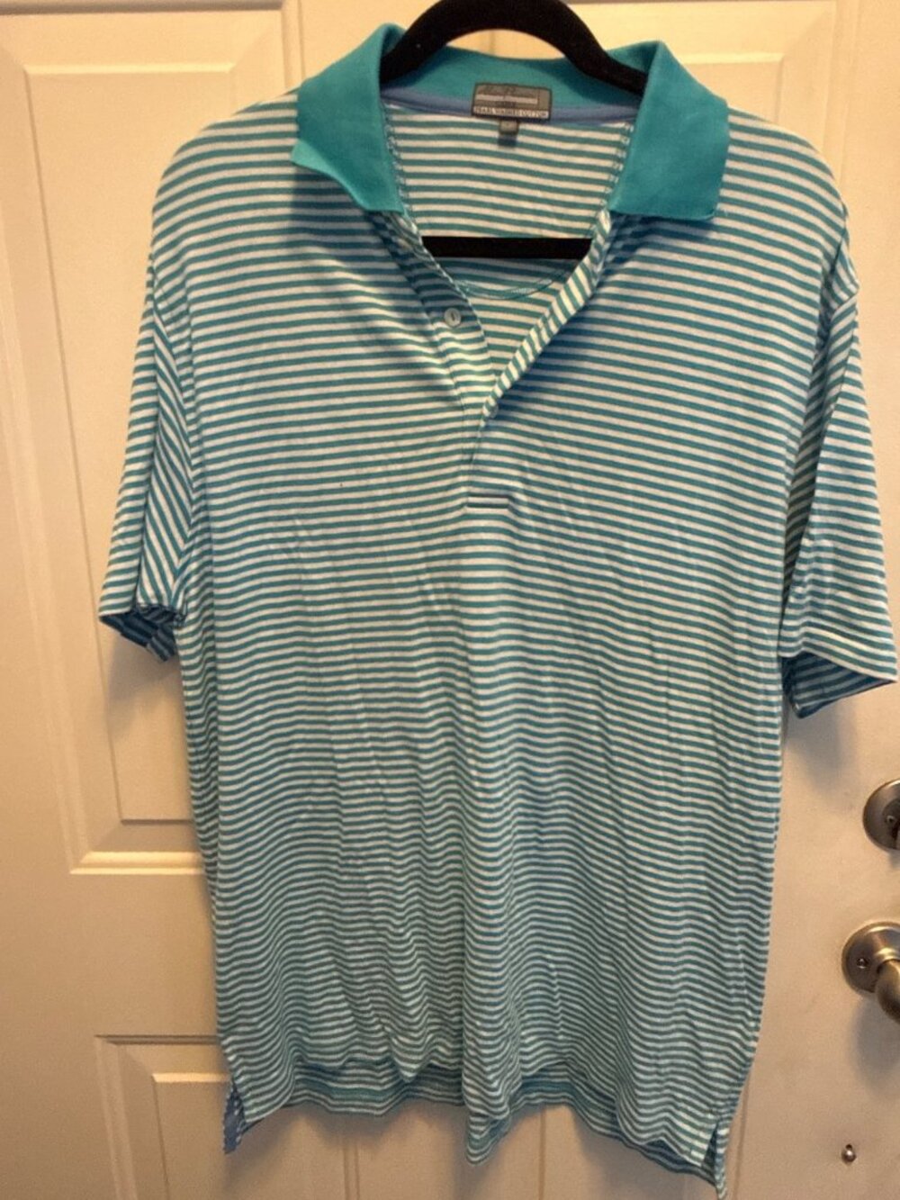 Alan Flusser Men's Blue Polo Shirt
